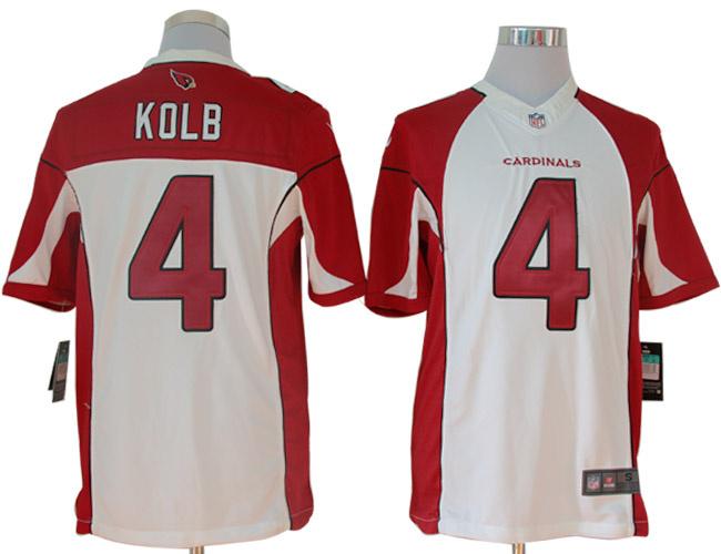 Nike Arizona Cardinals 4# Kevin Kolb White Game LIMITED NFL Jerseys Cheap