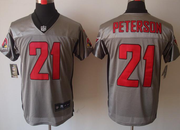 Nike Arizona Cardinals 21# Patrick Peterson Grey Shadow NFL Jerseys Cheap