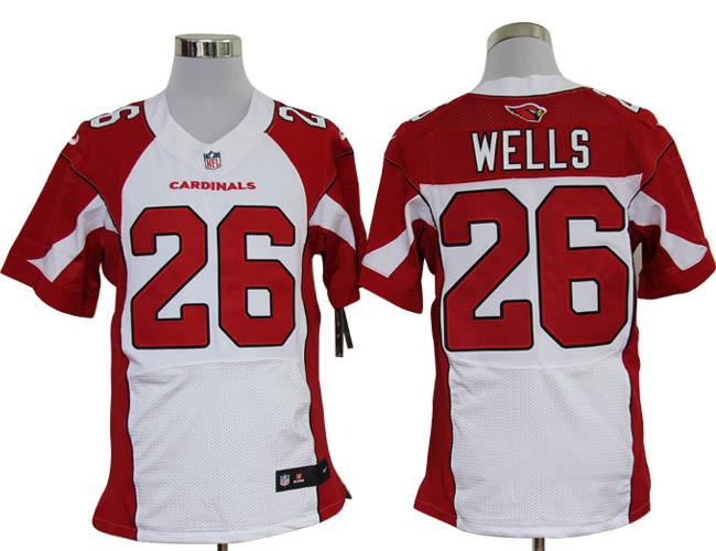 Nike Arizona Cardinals 26# Chris Wells White Elite Nike NFL Jerseys Cheap
