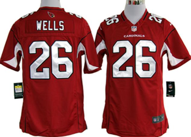 Nike Arizona Cardinals 26# Chris Wells Red Game Nike NFL Jerseys Cheap