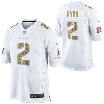 Nike Atlanta Falcons 2 Matt Ryan White Salute to Service Game NFL Jersey Cheap
