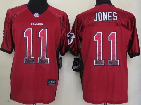 Nike Atlanta Falcons #11 Julio Jones Red Drift Fashion Elite NFL Jerseys Cheap