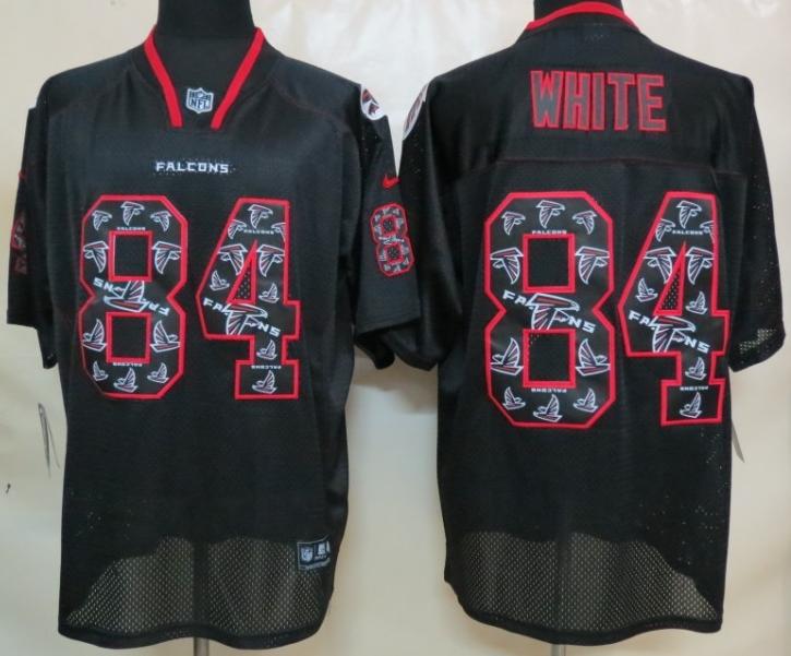 Nike Atlanta Falcons #84 Roddy White Elite Lights Out Black NFL Jersey Cheap