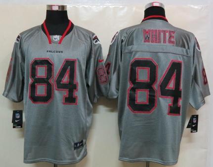Nike Atlanta Falcons #84 Roddy White Lights Out Grey Elite Jerseys Cheap