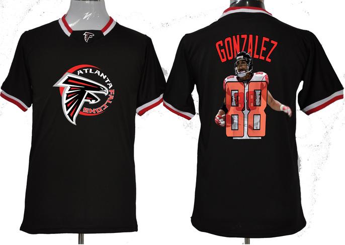 Nike Atlanta Falcons #88 Tony Gonzalez Black All-Star Fashion NFL Jerseys Cheap