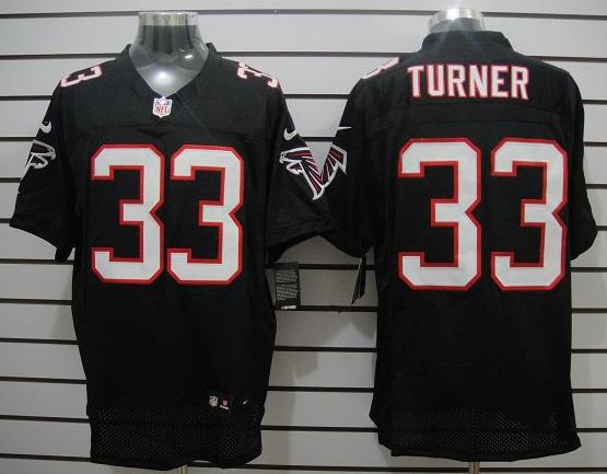 Nike Atlanta Falcons #33 Michael Turner Black Elite Nike NFL Jerseys Cheap