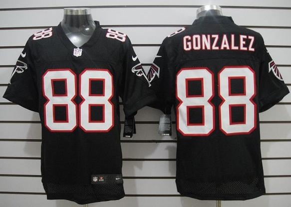 Nike Atlanta Falcons #88 Tony Gonzalez Black Elite NFL Jerseys Cheap
