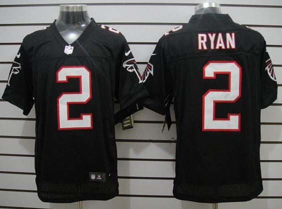 Nike Atlanta Falcons #2 Matt Ryan Black Elite NFL Jerseys Cheap