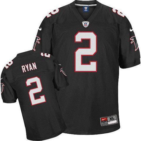 Nike Atlanta Falcons #2 Matt Ryan Black Nike NFL Jerseys Cheap