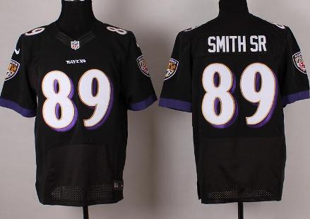 Nike Baltimore Ravens 89 Steve Smith Black Elite NFL Jersey Cheap