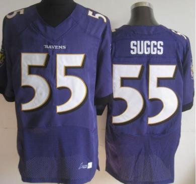 Nike Baltimore Ravens 55 Terrell Suggs Purple Elite NFL Jerseys 2013 New Style Cheap