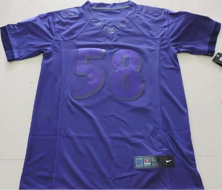 Nike Baltimore Ravens 58 Elvis Dumervil Purple Drenched Limited NFL Jerseys Cheap