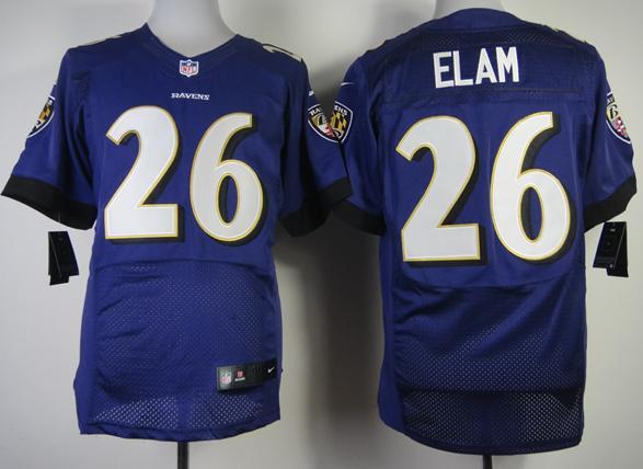 Nike Baltimore Ravens 26 Matt Elam Purple Elite NFL Jerseys 2013 New Style Cheap