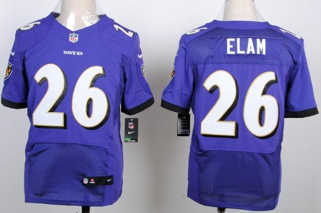 Nike Baltimore Ravens 26 Matt Elam Purple Elite NFL Jerseys Cheap
