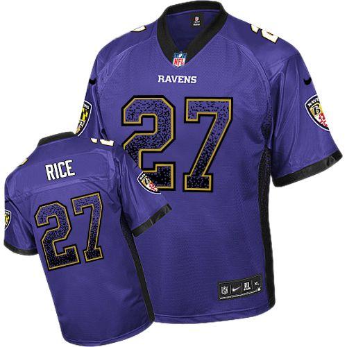 Nike Baltimore Ravens 27 Ray Rice Purple Drift Fashion Elite NFL Jerseys Cheap