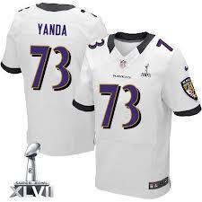 Nike Baltimore Ravens 73 Marshal Yanda White Elite Jersey Cheap