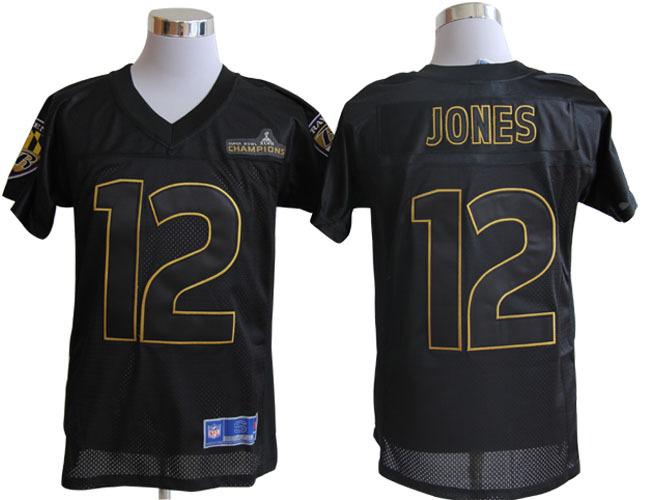 Nike Baltimore Ravens 12 Jacoby Jones Black Super Bowl XLVII Champions Jersey Cheap