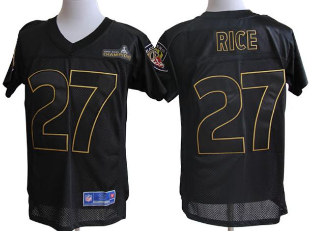 Nike Baltimore Ravens 27 Ray Rice Black Super Bowl XLVII Champions Jersey Cheap