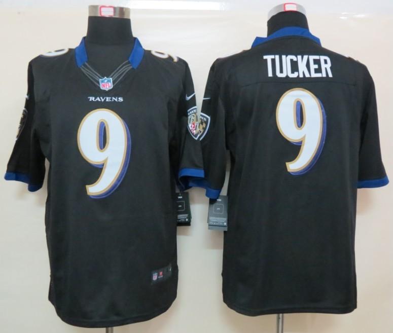 Nike Baltimore Ravens 9 Justin Tucker Black LIMITED NFL Jerseys Cheap