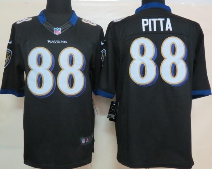 Nike Baltimore Ravens 88 Dennis Pitta Black LIMITED NFL Jerseys Cheap