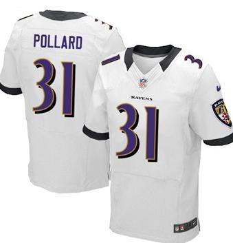 Nike Baltimore Ravens 31 Bernard Pollard White Elite NFL Jerseys Cheap