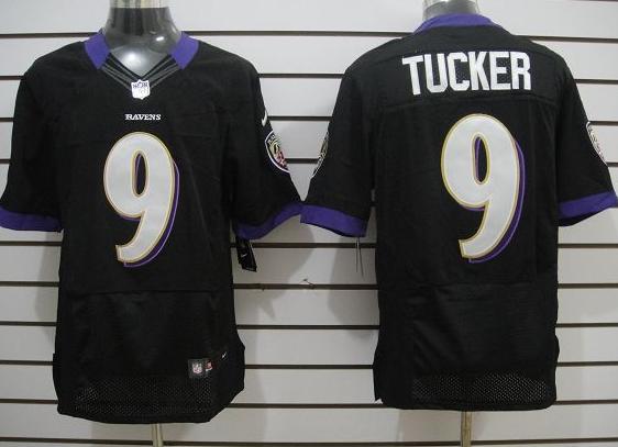 Nike Baltimore Ravens #9 Justin Tucker Black Elite NFL Jerseys Cheap