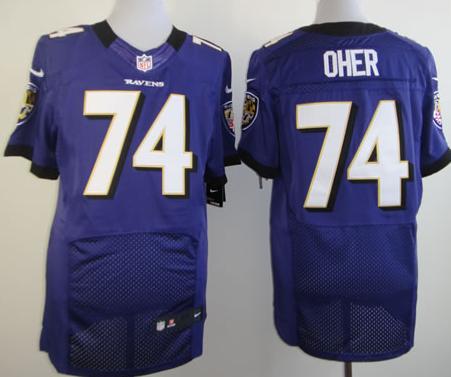 Nike Baltimore Ravens 74 Michael Oher Purple Elite NFL Jerseys Cheap