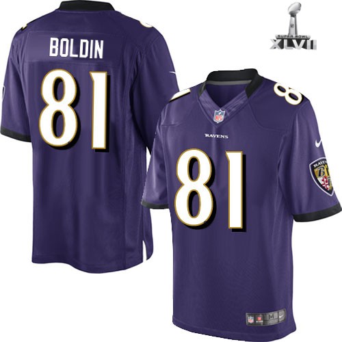Nike Baltimore Ravens 81 Anquan Boldin Limited Purple 2013 Super Bowl NFL Jersey Cheap