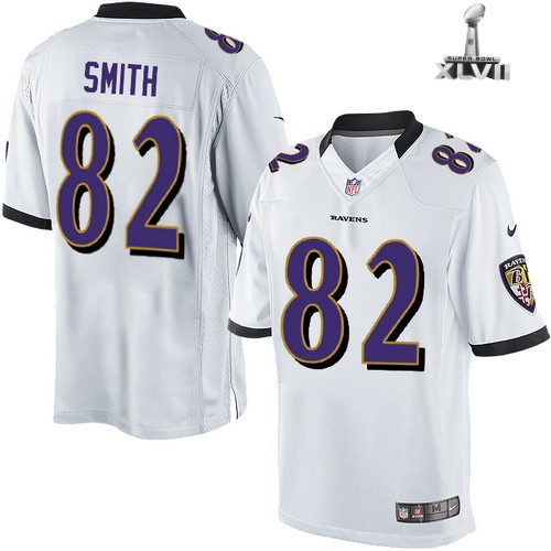 Nike Baltimore Ravens 82 Torrey Smith Limited White 2013 Super Bowl NFL Jersey Cheap
