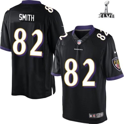 Nike Baltimore Ravens 82 Torrey Smith Limited Black 2013 Super Bowl NFL Jersey Cheap