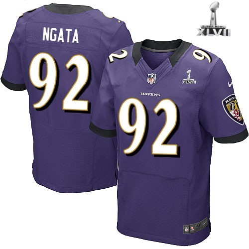 Nike Baltimore Ravens 92 Haloti Ngata Elite Purple 2013 Super Bowl NFL Jersey Cheap