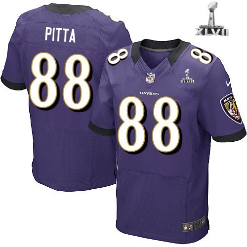 Nike Baltimore Ravens 88 Dennis Pitta Elite Purple 2013 Super Bowl NFL Jersey Cheap