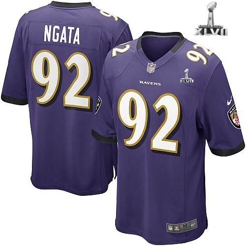 Nike Baltimore Ravens 92 Haloti Ngata Game Purple 2013 Super Bowl NFL Jersey Cheap