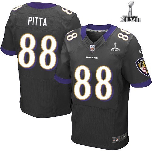 Nike Baltimore Ravens 88 Dennis Pitta Elite Black 2013 Super Bowl NFL Jersey Cheap
