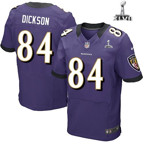 Nike Baltimore Ravens 84 Ed Dickson Elite Purple 2013 Super Bowl NFL Jersey Cheap