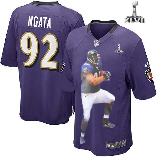 Nike Baltimore Ravens 92 Haloti Ngata Game Purple Portrait Fashion Jersey Cheap