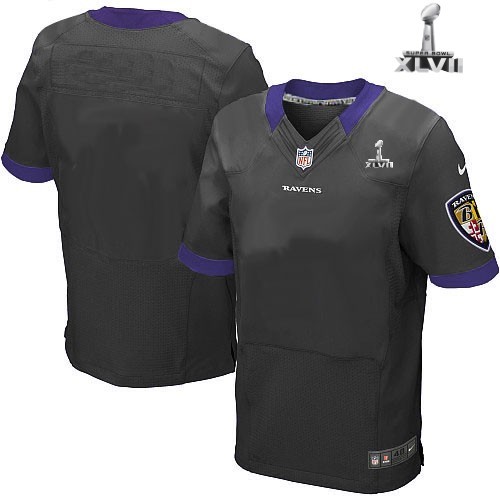 Nike Baltimore Ravens Blank Elite Black 2013 Super Bowl NFL Jersey Cheap