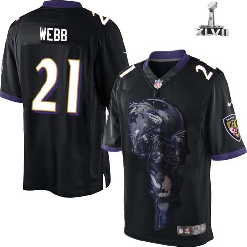 Nike Baltimore Ravens 21 Lardarius Webb Limited Helmet Tri Blend Black 2013 Super Bowl NFL Jersey Cheap