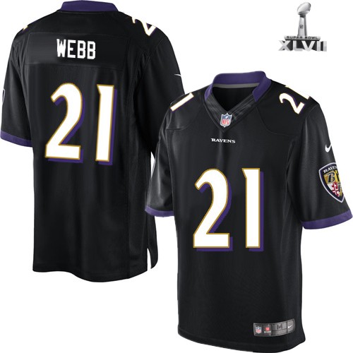 Nike Baltimore Ravens 21 Lardarius Webb Limited Black 2013 Super Bowl NFL Jersey Cheap