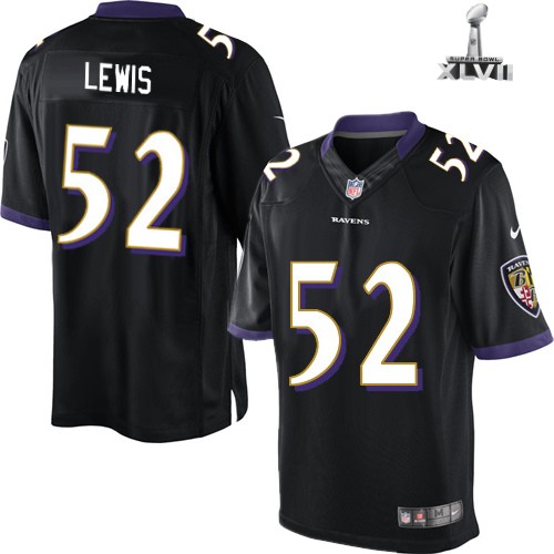 Nike Baltimore Ravens 52 Ray Lewis Limited Black 2013 Super Bowl NFL Jersey Cheap