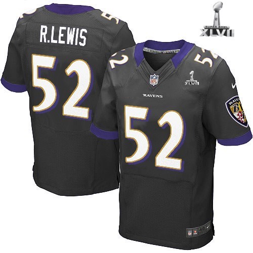 Nike Baltimore Ravens 52 Ray Lewis Elite Black 2013 Super Bowl NFL Jersey Cheap