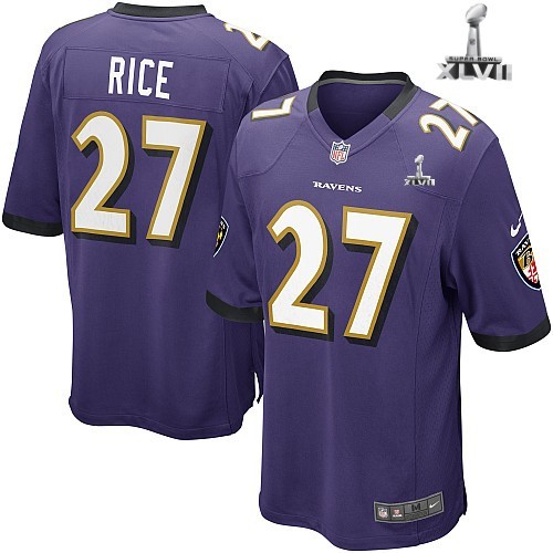 Nike Baltimore Ravens 27 Ray Rice Game Purple 2013 Super Bowl NFL Jersey Cheap