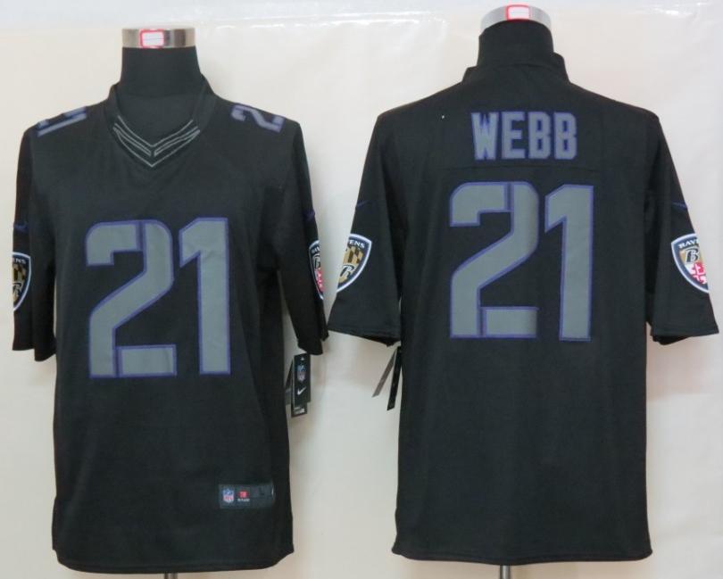 Nike Baltimore Ravens #21 Lardarius Webb Black Impact Game LIMITED NFL Jerseys Cheap