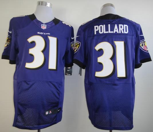 Nike Baltimore Ravens 31 Bernard Pollard Purple Elite NFL Jerseys Cheap