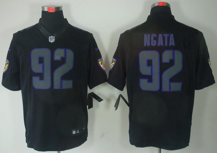 Nike Baltimore Ravens #92 Haloti Ngata Black Impact Game LIMITED NFL Jerseys Cheap