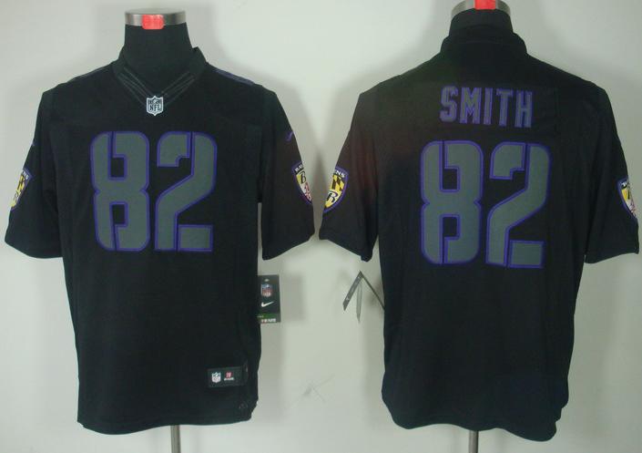 Nike Baltimore Ravens 82 Torrey Smith Black Impact Game LIMITED NFL Jerseys Cheap