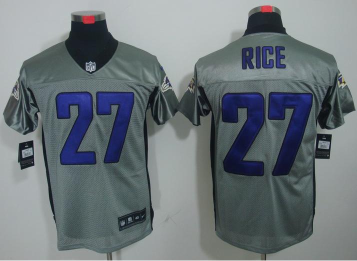 Nike Baltimore Ravens #27 Ray Rice Grey Shadow NFL Jerseys Cheap