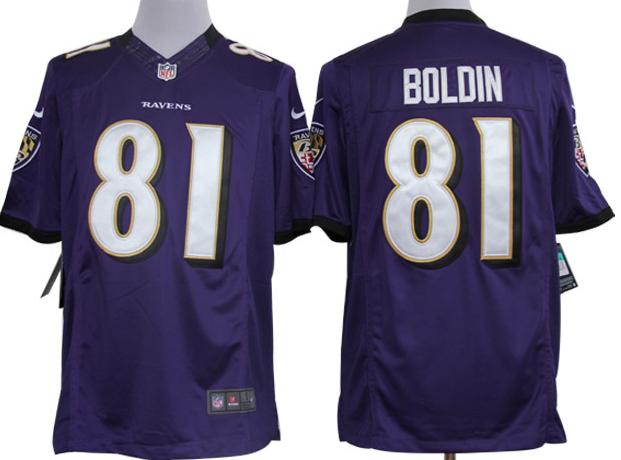 Nike Baltimore Ravens 81 Anquan Boldin Purple Game LIMITED NFL Jerseys Cheap