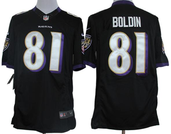 Nike Baltimore Ravens 81 Anquan Boldin Black Game LIMITED NFL Jerseys Cheap