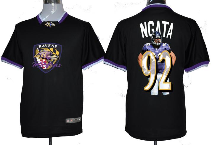 Nike Baltimore Ravens #92 Haloti Ngata Black All-Star Fashion NFL Jerseys Cheap